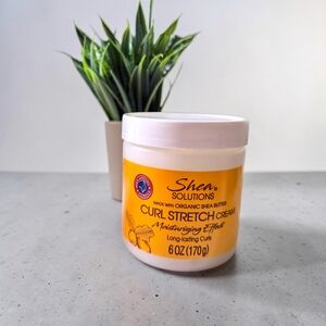 Shea Solutions Curl Stretch Cream 6oz Organic Shea Butter Moisturizing Frizz-Fre